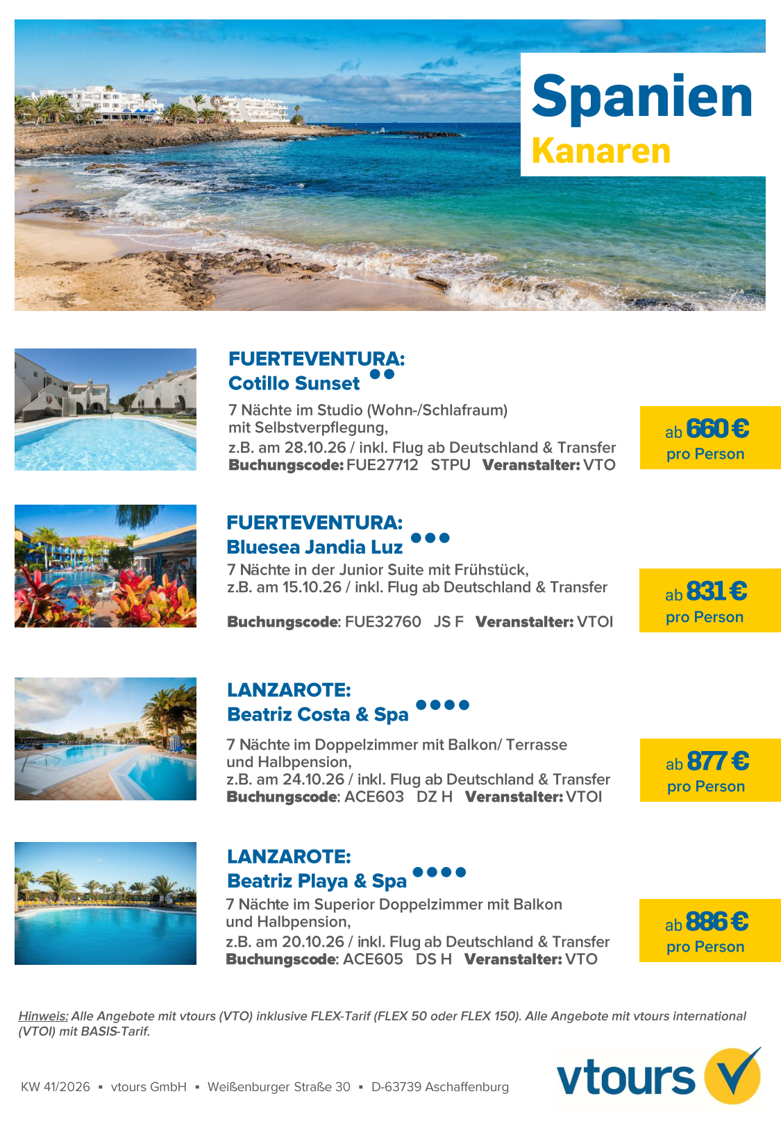 VTOURS Angebot der Woche
